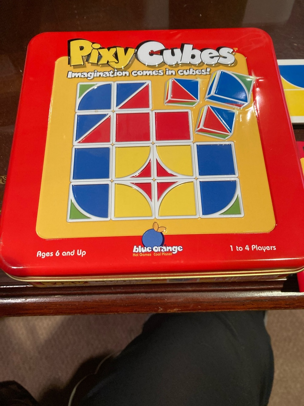 Pixy Cubes Kids Puzzle Game - Red Tin